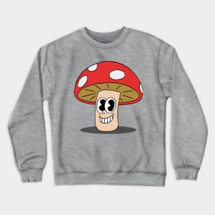 1930 style cartoon Mushroom Crewneck Sweatshirt